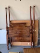 Vintage Four-Poster Twin Size Bed Frame