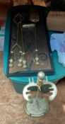 Vintage Brass Fireplace Tool Set