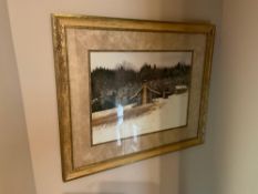 Framed Log Cabin Print by Artist Bob Timberlake