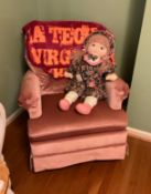 Pair of Velvet Rockers with Doll and Blanket