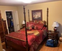5 Piece Bedroom Suite with Mattress, Boxspring and Bedding