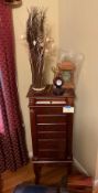 Jewelry Chest with Decorative Items on Top