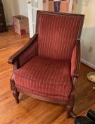 Carved Wood Armchair