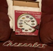 New Corvette Anniversary Clock