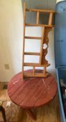 Wooden Wall Shelf and End Table