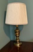 Pair of Brass Table Lamps