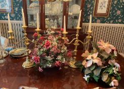 Pair of Vintage Brass Candelabras