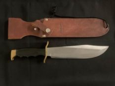 Rockwell Bowie Style Camp Knife with Sheath