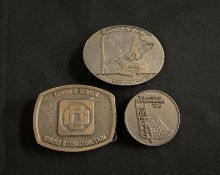3 Vintage Belt Buckles