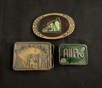 1 lot of 3 Decorative Belt Buckles