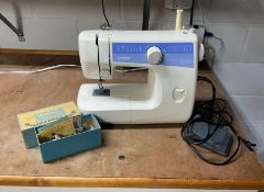 Brother Sewing Machine with Vintage Buttonhole Worker