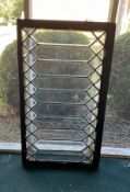 Antique Leaded and Beveled Glass Window Panel