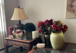 Decorative Table Lamp with Candles