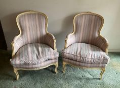 Pair of Vintage Louis XV Style Side Chairs