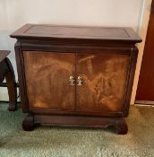 Vintage Chinoiserie Accent Cabinet