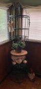 Wrought Iron Display Shelf and Wine Rack