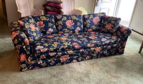 Newly Reupholstered Long Sofa