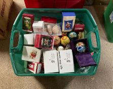 Tote Full of Christmas Ornaments