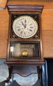 Vintage New England Clock Co. Regulator Wall Clock