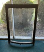 Antique Curved Glass Window Panel