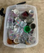 Tote with Mugs and Plastic Cups