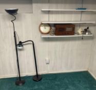 Vintage RCA Victor Tabletop Radio with Floor Lamps and Decor