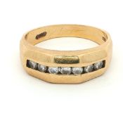 14K Yellow Gold Diamond Ring