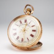 J.G. Graves Sheffield 14K Yellow Gold Open-Face Pocket Watch