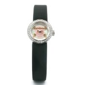 Dior La Mini D de Dior Tete de Mort Diamond Watch