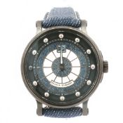 Franck Dubarry Crazy Balls Women Watch with Denim Wristband
