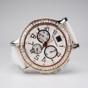 Franck Dubarry Crazy Colors Chronograph with Stone-Set Bezel