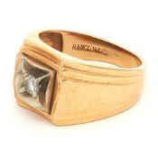 14K Rabco Two-Tone Gold Diamond Ring