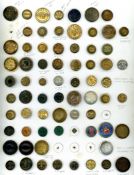 A CARD OF DIVISION ONE UNIFORM BUTTONS