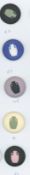 A SELECTION OF DIVISION THREE WEDGWOOD BUTTONS
