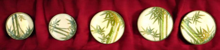 A SMALL CARD OF DIVISION THREE JAPANESE BUTTONS