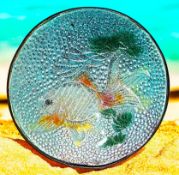 A DIVISION ONE PICTORIAL ENAMEL BUTTON