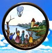 A DIVISION ONE PICTORIAL ENAMEL BUTTON