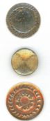 A SMALL CARD OF DIVISION ONE EARLY METAL BUTTONS
