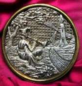 A DIVISION ONE TWO METAL PICTORIAL BUTTON