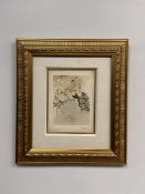 After Salvador Dali (Spanish, 1904-1989) Color Wood Engraving, Divine Comedy, Signed