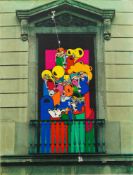 Oswald Aulestia Giclee on Canvas Titled Balcony B4