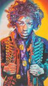 Mark Holley Jimi Hendrix Hall of Fame Collection Poster