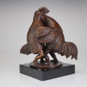 Sergio Bustamante (Mexican, b. 1949) Bronze Sculpture, Dancing Roosters