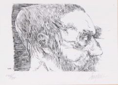 Leonard Baskin, 'Constantin Meunier', Etching, 146/175