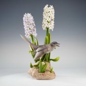 Boehm Sculpture, Catbird with Hyacinths Limited Edition Figurine #483