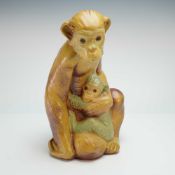 Lladro Gres Porcelain Sculpture, Monkey 01012000