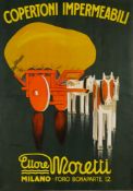 Leopoldo Metlicovitz (Italian 1868-1944) Ettore Moretti Advertising Poster