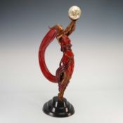 Erte (Romain de Tirtoff) Bronze Sculpture, The Globe