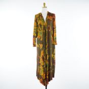 KINDOM Tie Dye Hooded Duster Cardigan in Reclaimed Bamboo and Spandex Size XL