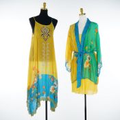 A 3-Piece Johnny Was Bohemian Style Ensemble Including Melody Dress and Ariana Kimono